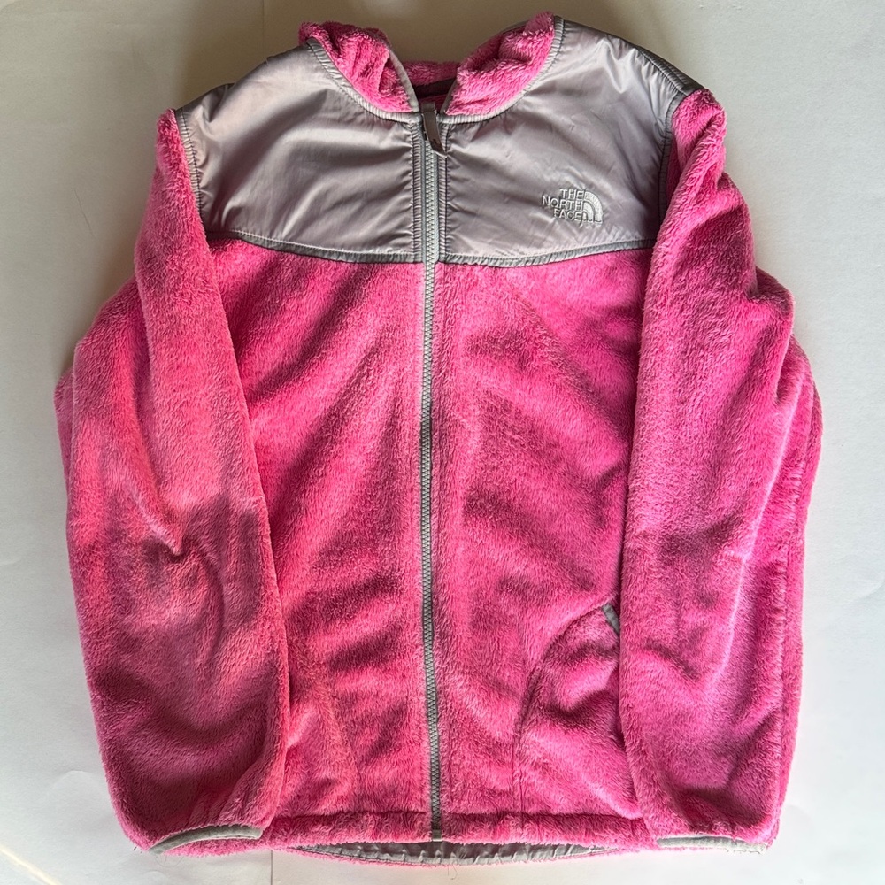 The North Face Girls Pink Fuzzy Jacket